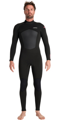 2026 C-Skins Hommes Nuwave Legend 5/4/3mm Back Zip Combinaison Néoprène C-NLE54MBZ - Black / Neon Flare