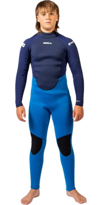 2026 Gul Enfants Response Natur 3/2mm Flatlock Back Zip Combinaison N&eacute;opr&egrave;ne RE1322-BLBL - Blue