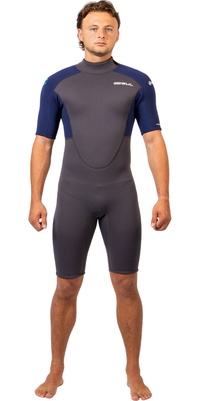 2026 Gul Hommes Response Natur 3/2mm Back Zip Shorty Combinaison NÃ©oprÃ¨ne RE3319-GYBL - Grey / Blue