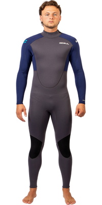 2026 Gul Hommes Response Natur 3/2mm Back Zip Combinaison NÃ©oprÃ¨ne RE1321-GYBL - Grey / Blue