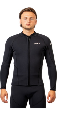2026 Gul Hommes Response Natur 3mm Front Zip Jacket RE6304-BKBK - Black