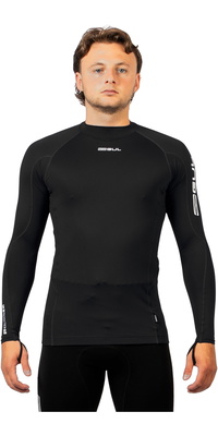2026 Gul Hommes UV Protection Long Sleeve Lycra Vest RG0339-BKBK - Black