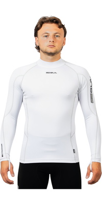 2026 Gul Hommes UV Protection Long Sleeve Lycra Vest RG0339-WHWH - White