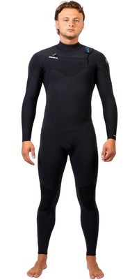 2026 Gul Hommes Yulex Flexor 4/3mm Chest Zip Combinaison Néoprène FX1220 - Black