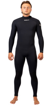 2026 Gul Hommes Yulex Flexor 4/3mm Back Zip Combinaison Néoprène FX1217 - Black