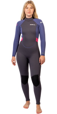 2026 Gul Femmes Response Natur 3/2mm Back Zip Combinaison NÃ©oprÃ¨ne RE1319-GYBL - Grey / Blue