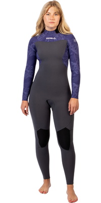2026 Gul Femmes Yulex Flexor 3/2mm Back Zip Combinaison NÃ©oprÃ¨ne FX1222-GYTB - Grey / Tiebird