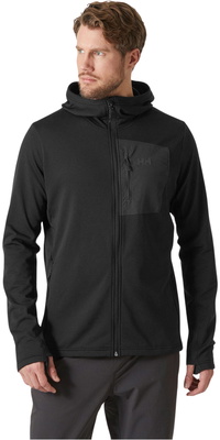 2026 Helly Hansen Hommes Versalite Hooded Fleece Jacket 49547 - Black