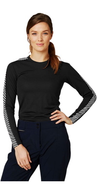 2026 Helly Hansen Femmes HH Lifa Crew Couche De Base 48326 - Black