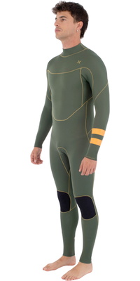 2025 Hurley Mens Advant 4/3mm Back Zip Wetsuit MFS0000403 - Cargo