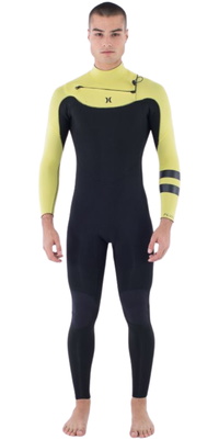 2025 Hurley Hommes Plus NIC II 4/3mm Chest Zip Combinaison Néoprène MFS0014413 - Cream