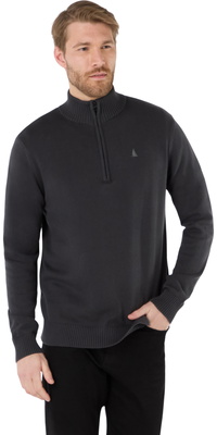 2025 Musto Mens Original 1/4 Zip Neck Knit Sweater 85082 - Carbon Marl