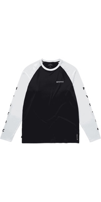 2025 Mystic Hommes Bolt Long Sleeve Quickdry Tee 35001.240157 - Black / White