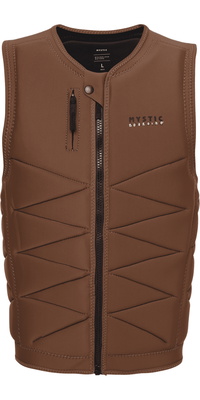 2026 Mystic Hommes Outlaw Front Zip Wake Impact Vest 35005.240226 - Brown
