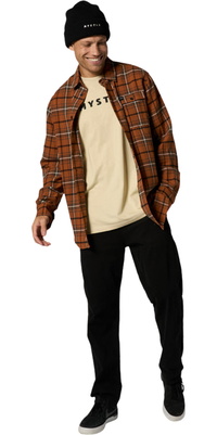 2025 Mystic Hommes The Check Shirt 35105.260305 - Golden Brown