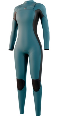 2026 Mystic Femmes Haven 4/3mm Chest Zip Combinaison Néoprène 35000.250046 - Teal