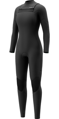 2026 Mystic Femmes Jayde 5/3mm Double Chest Zip Combinaison Néoprène 35000.260001 - Black
