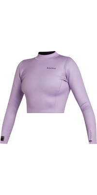 2025 Mystic Femmes Lunar 2mm Long Sleeve Crop Top 35001.240221 - Pink / Purple