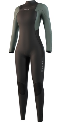 2026 Mystic Womens Star 3/2mm Chest Zip Wetsuit 35000.250052 - Dark Olive