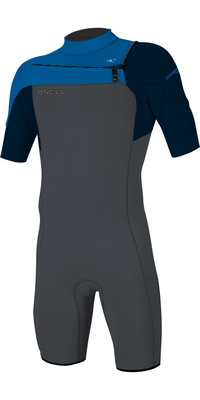 2025 ONeill Enfants Hammer 2mm Chest Zip Shorty Combinaison Néoprène 5413 - Graphite / Abyss / Ocean
