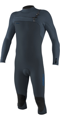 2025 ONeill Hommes Hyperfreak 4/3+mm Chest Zip Manches Longues Overknee Combinaison Néoprène 5432 - Dark Orion / Copen Blue
