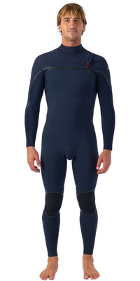 2026 ONeill Hommes Hyperfreak Fire 4/3+mm Chest Zip Combinaison Néoprène 5661 - Carbon / Carbon