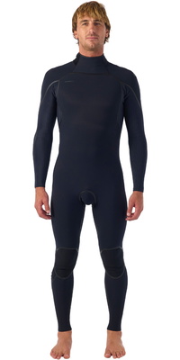 2026 ONeill Mens Hyperfreak Fire 4/3+mm Back Zip Wetsuit 5663 - Black / Black