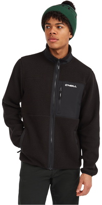 2025 ONeill Mens Must-Have High-Pile Zip Fleece 2350133 - Black Out