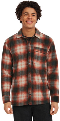 2025 ONeill Hommes Chemise ORiginals Superfleece 2350137 - Bonfire Check