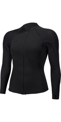 2026 ONeill Femmes Hyperfreak 2/ 1.5mm Front Zip Veste 5563 - Black