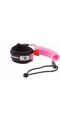 Laisse De Bodyboard Ocean And Earth Basic 2025 Avec Cordon Spiralé SBBA03PIN - Pink