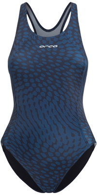 2025 Orca Femmes Maillot De Bain Une Pièce Core MS51 - Deep Blue Print