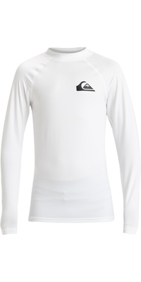 2026 Quiksilver Enfants Everyday Gilet En Lycra à Manches Longues AQBWR03065 - White