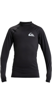 2026 Quiksilver Enfants Everyday Gilet En Lycra à Manches Longues UPF50 AQBWR03065 - Black