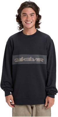 2025 Quiksilver Hommes CB Crewneck Fleece EQYFT05152 - Black