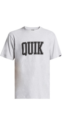 2025 Quiksilver Hommes T-shirt à Manches Courtes Griff Quik AQYZT09970 - Snow Heather