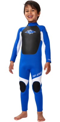 2026 Rip Curl Groms Omega 3/2mm Back Zip Combinaison Néoprène 002TFS - Blue