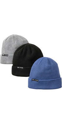 2025 Rip Curl Mens Classic Surf Reg Beanie 3 Pack 1IJMHE - Black Multi