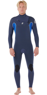 2026 Rip Curl Hommes Dawn Patrol 3/2mm Chest Zip Combinaison Néoprène 16RMFS - Electric Cobalt