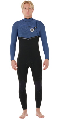 2026 Rip Curl Hommes E-Bomb 3/2mm Chest Zip Combinaison Néoprène 17SMFS - Navy