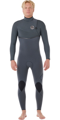 2026 Rip Curl Hommes E-Bomb 3/2mm Zip Free Combinaison Néoprène 17OMFS - Iron