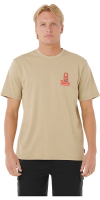 2025 Rip Curl Hommes Vaporcool Search Stack Tee 0K5MTE - Khaki Rock