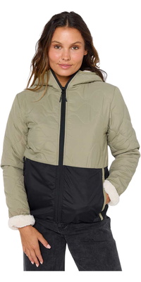2025 Rip Curl Femmes Anti-Series Anoeta Quilted Puffer Jacket 03DWJA - Olive