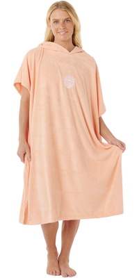 2026 Rip Curl Femmes Serviette De Bain Classique à Capuche 00ZWTO - Bright Peach