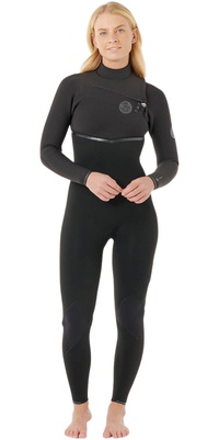 2026 Rip Curl Femmes E-Bomb 4/3mm Chest Zip Combinaison Néoprène 16NWFS - Black