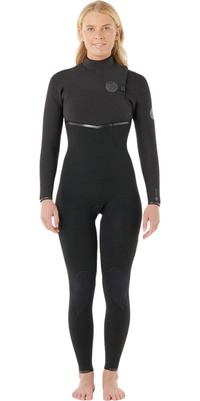 2026 Rip Curl Femmes E-Bomb 4/3mm Zip Free Combinaison Néoprène 16LWFS - Black