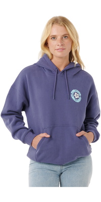 2025 Rip Curl Femmes Surf Puff Hoodie Héritage 0A0WFL - Navy