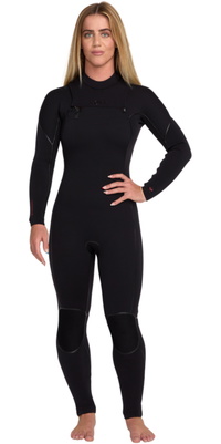 2025 Roxy Femmes Elite Xtra Warm 4/3mm Chest Zip Combinaison Néoprène 26BW213501 - Black