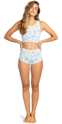 2025 Roxy Femmes Rise 1mm Top En Néoprène ERJW003003 - Harbor Gray