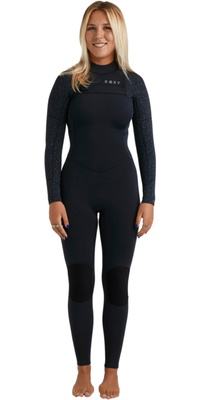 2026 Roxy Femmes Swell Natural 4/3mm Chest Zip Combinaison Néoprène 26BW213509 - Animal Print